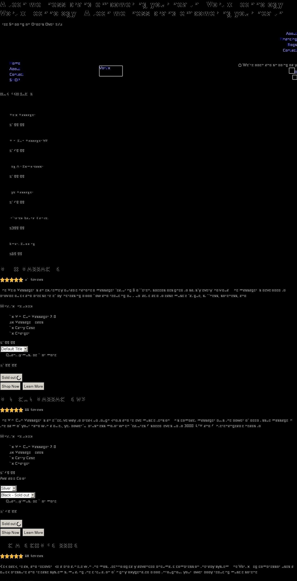 vortix-technology.com shopify website screenshot