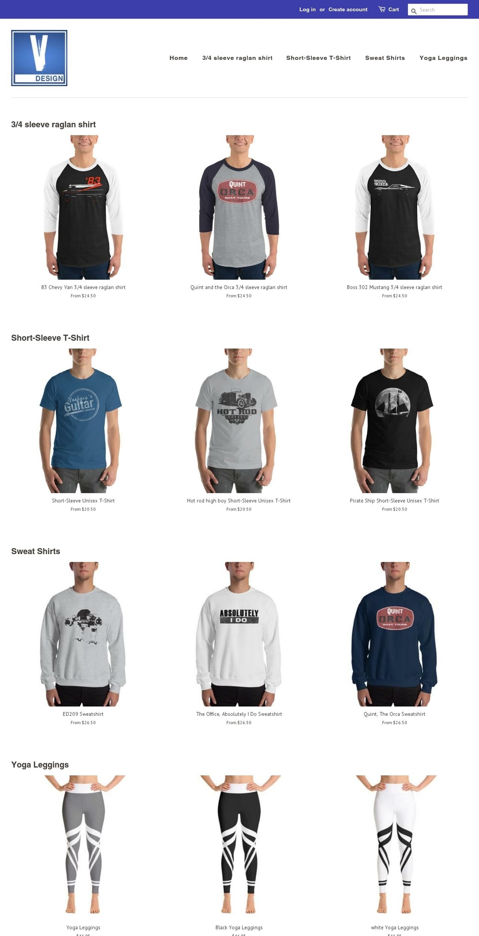vosburgdesign.com — Shopify storefront screenshot