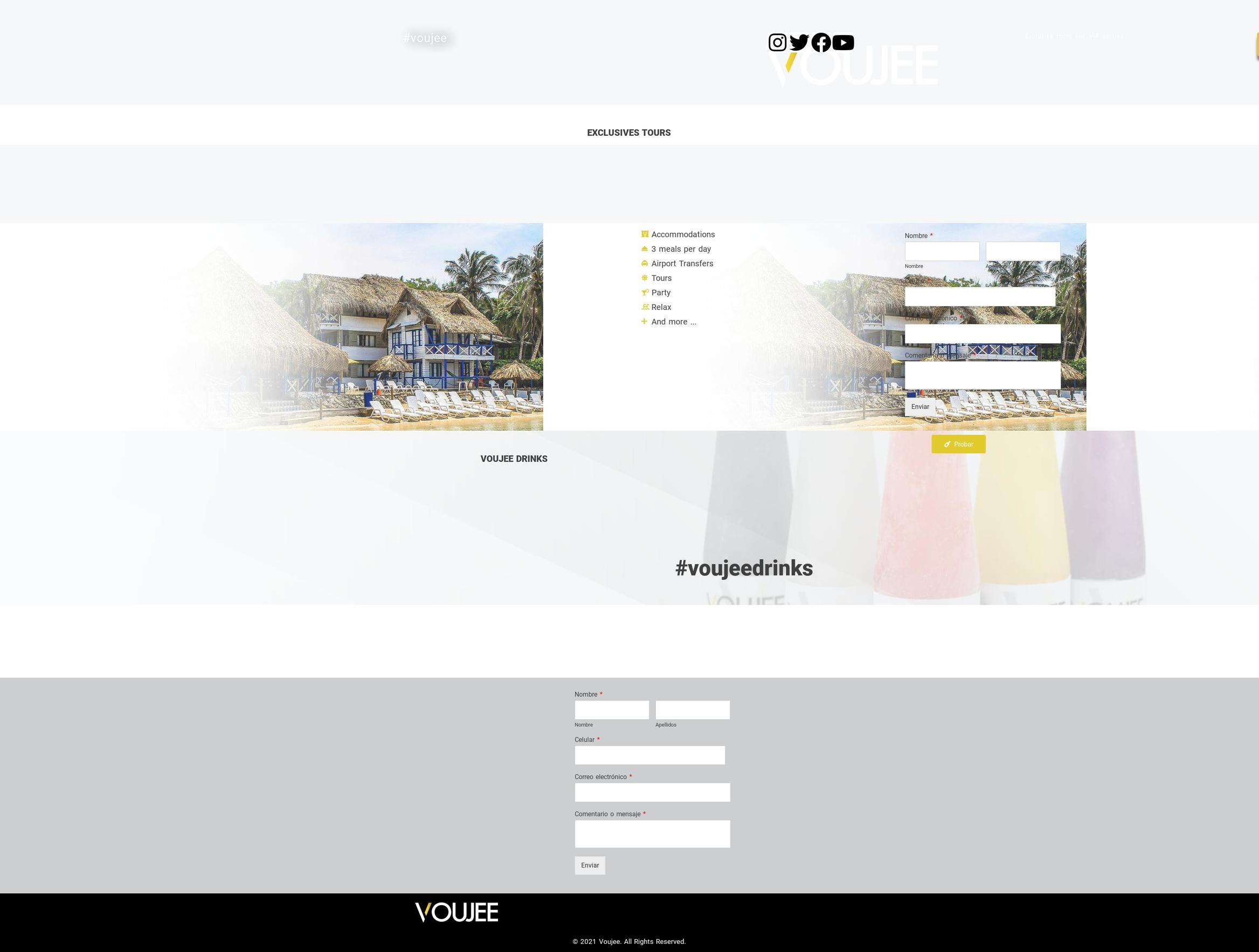 voujee.com shopify website screenshot