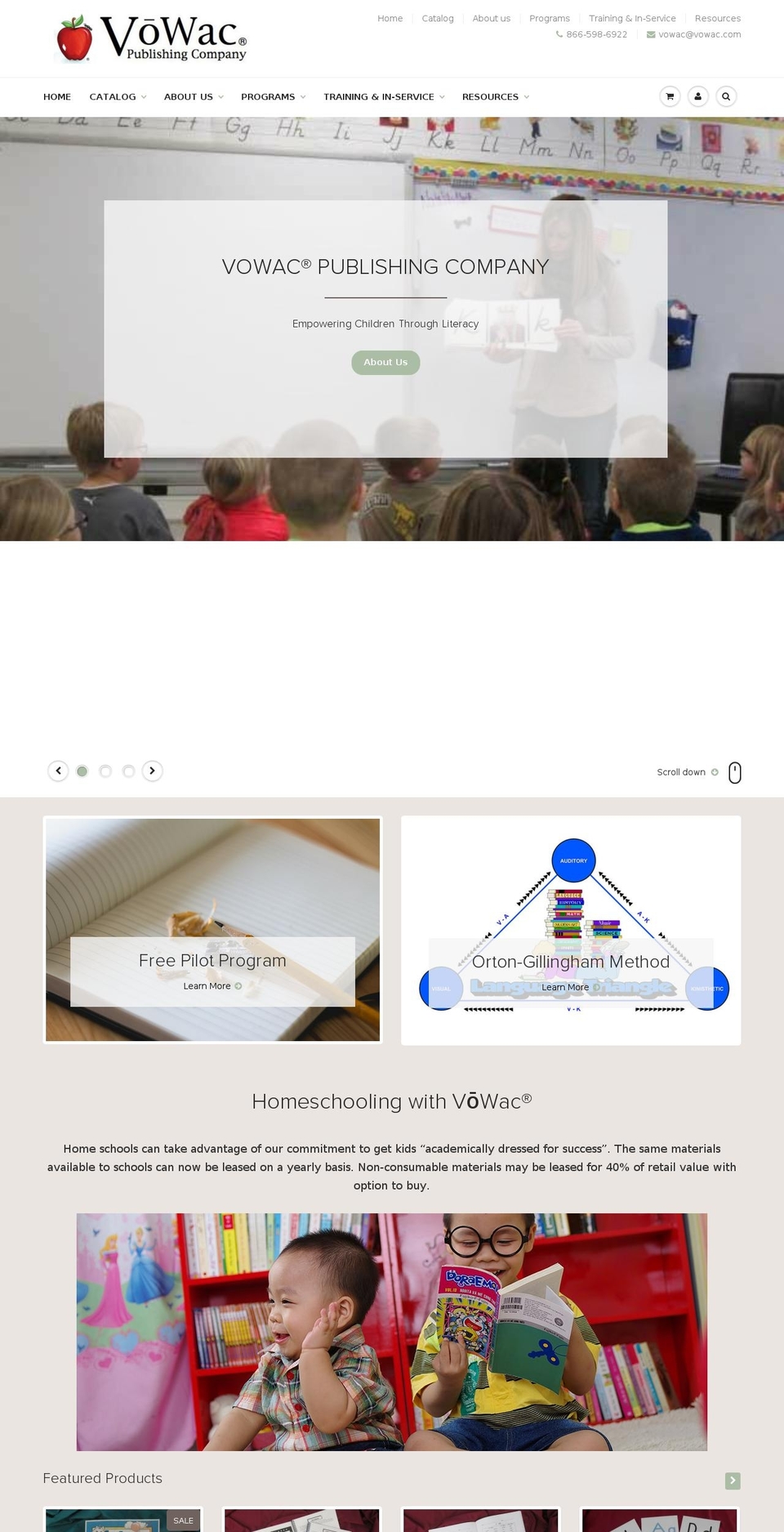 vowac.com shopify website screenshot