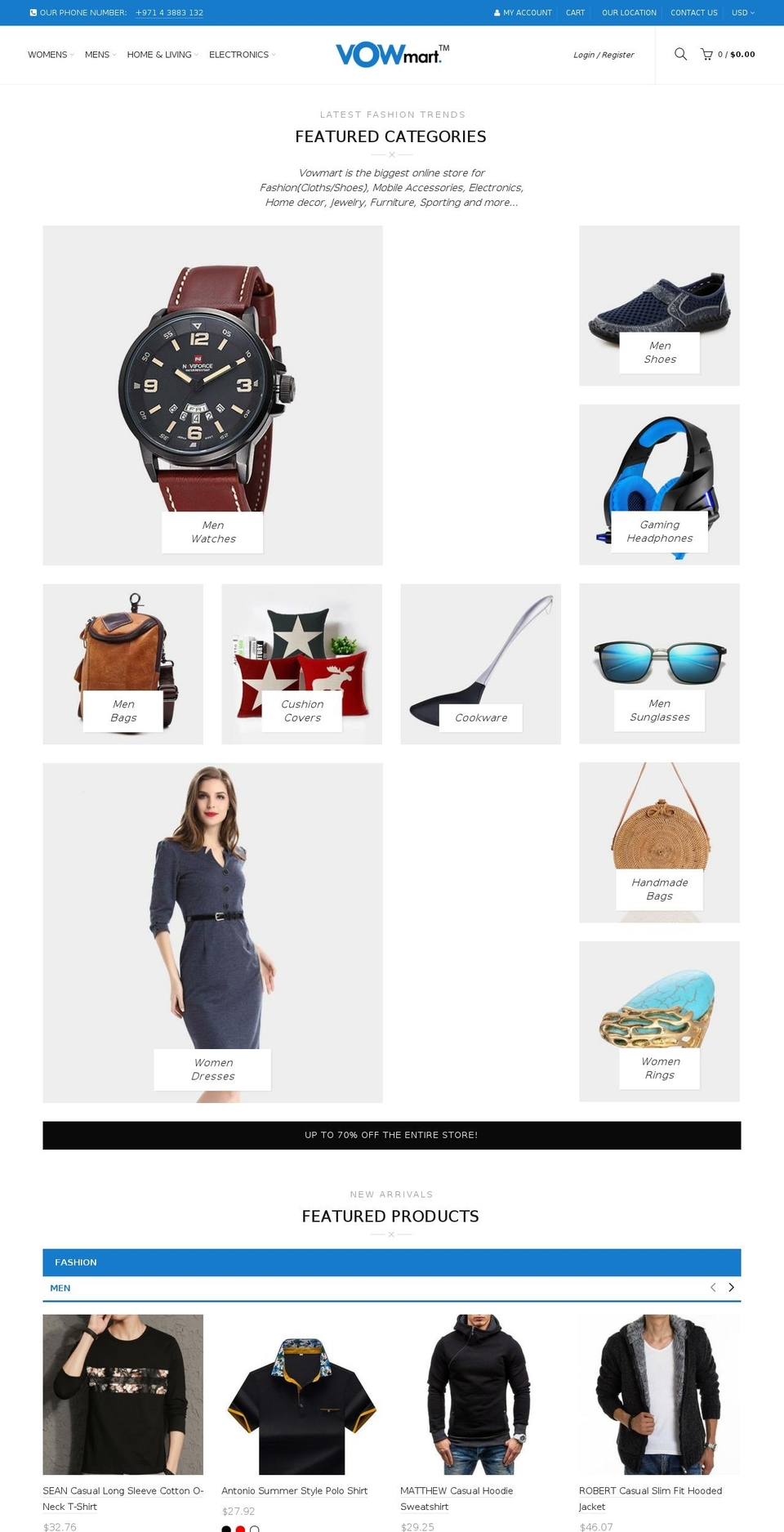 vowmart.com shopify website screenshot