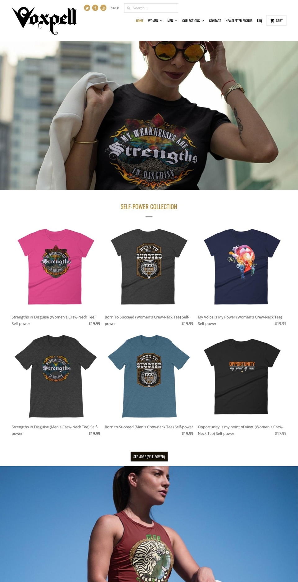 voxpell.com shopify website screenshot