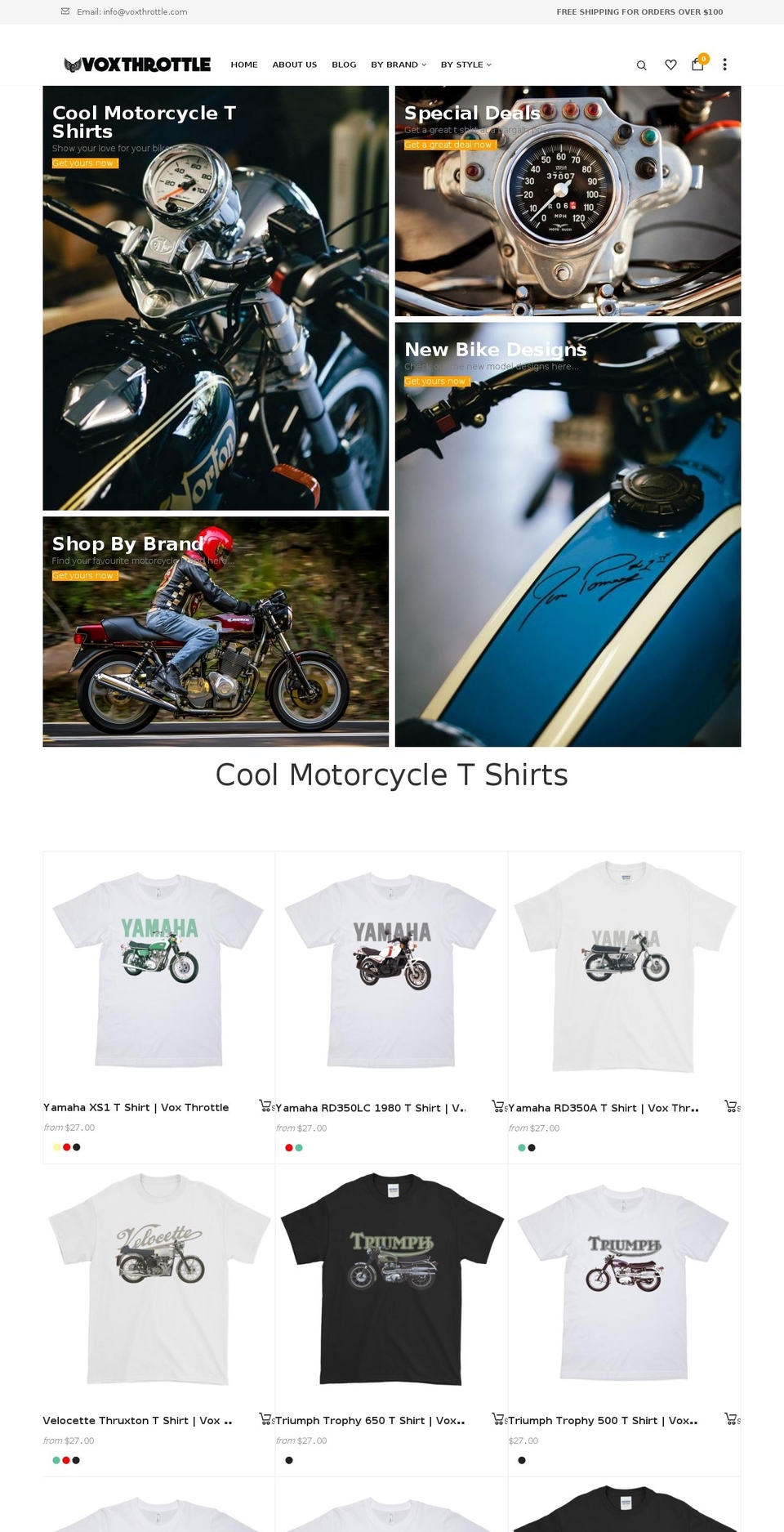 voxthrottle.com shopify website screenshot