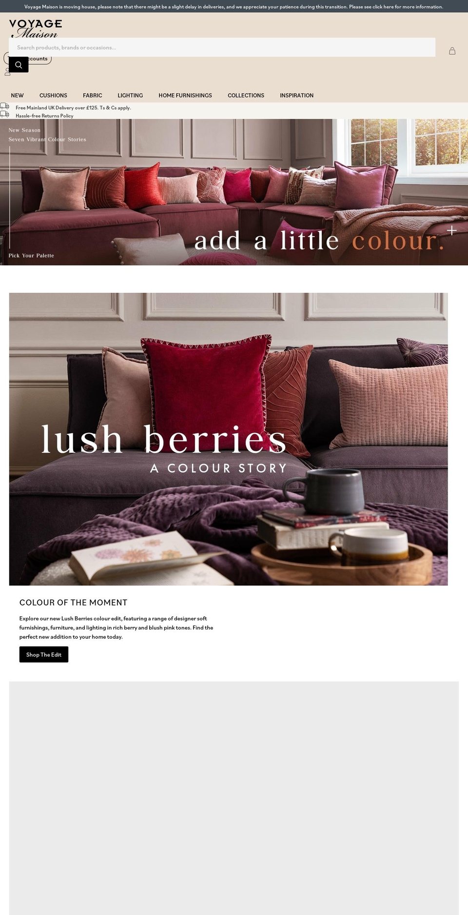 voyagemaison.com shopify website screenshot