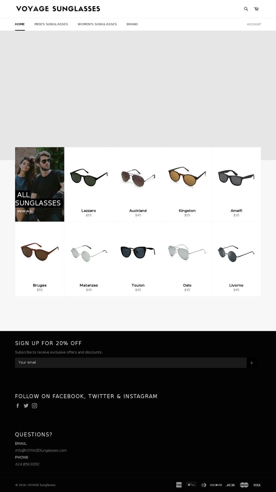VOYAGE Template Shopify theme site example voyagewatches.com