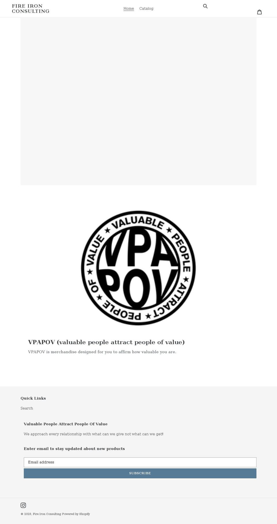 vpapov.com shopify website screenshot