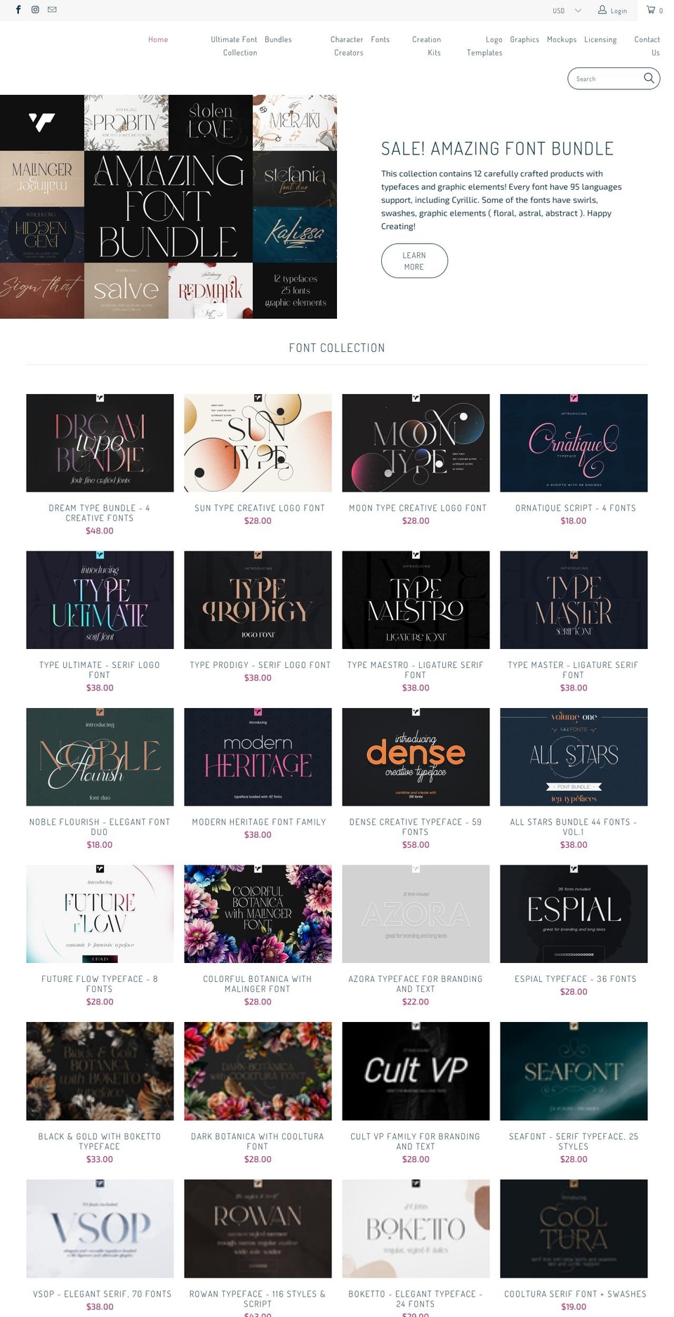 vpcreativeshop.com shopify website screenshot