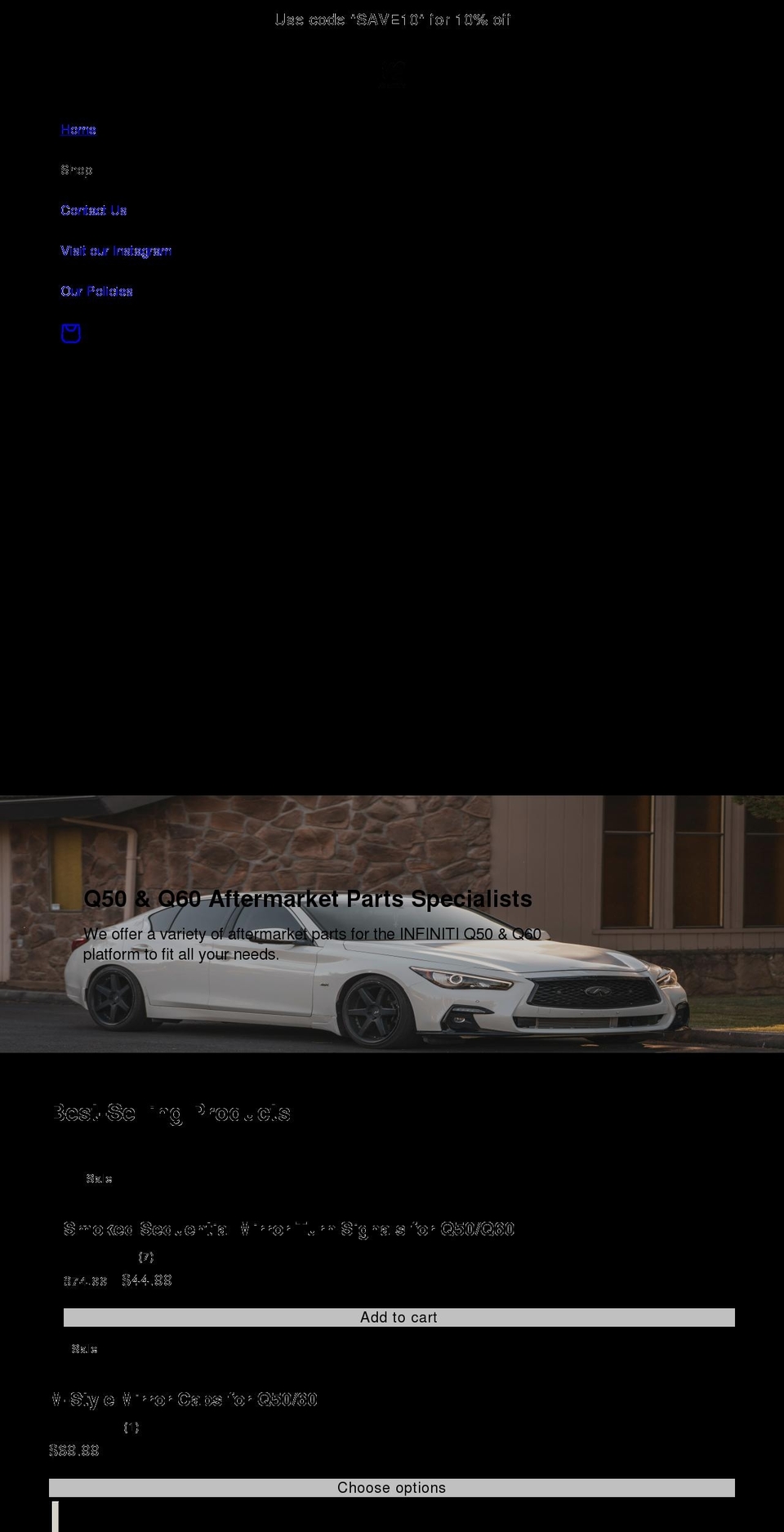 vqfanatics.com shopify website screenshot