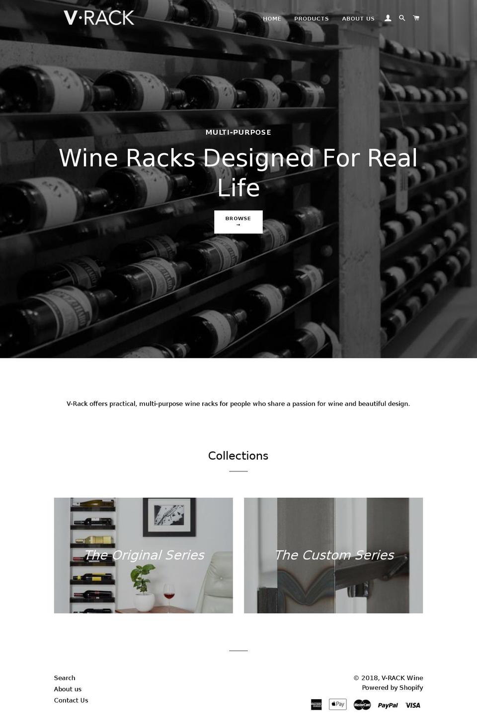 vrack.wine shopify website screenshot