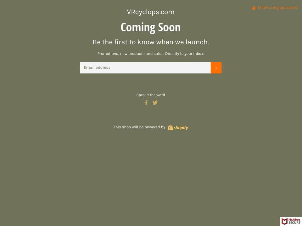 Copy of Venture NEW July 2018 Shopify theme site example vrcyclops.com