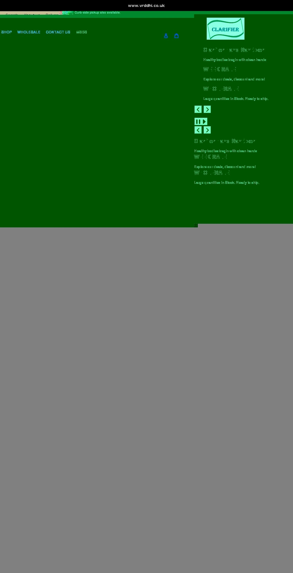 vrddhi.co.uk shopify website screenshot