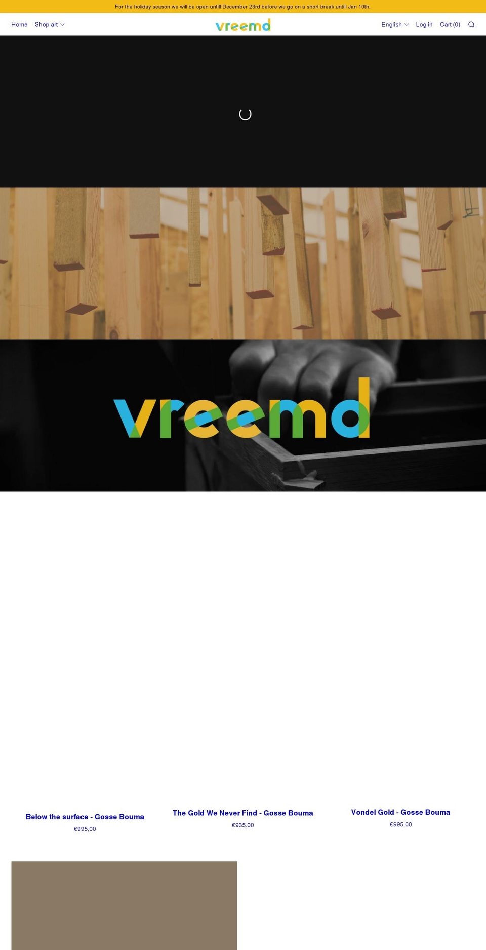 vreemd.nl shopify website screenshot