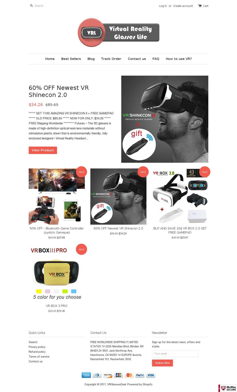 aa-e-komercijos-shopify-sablonas Shopify theme site example vrglasseslife.com