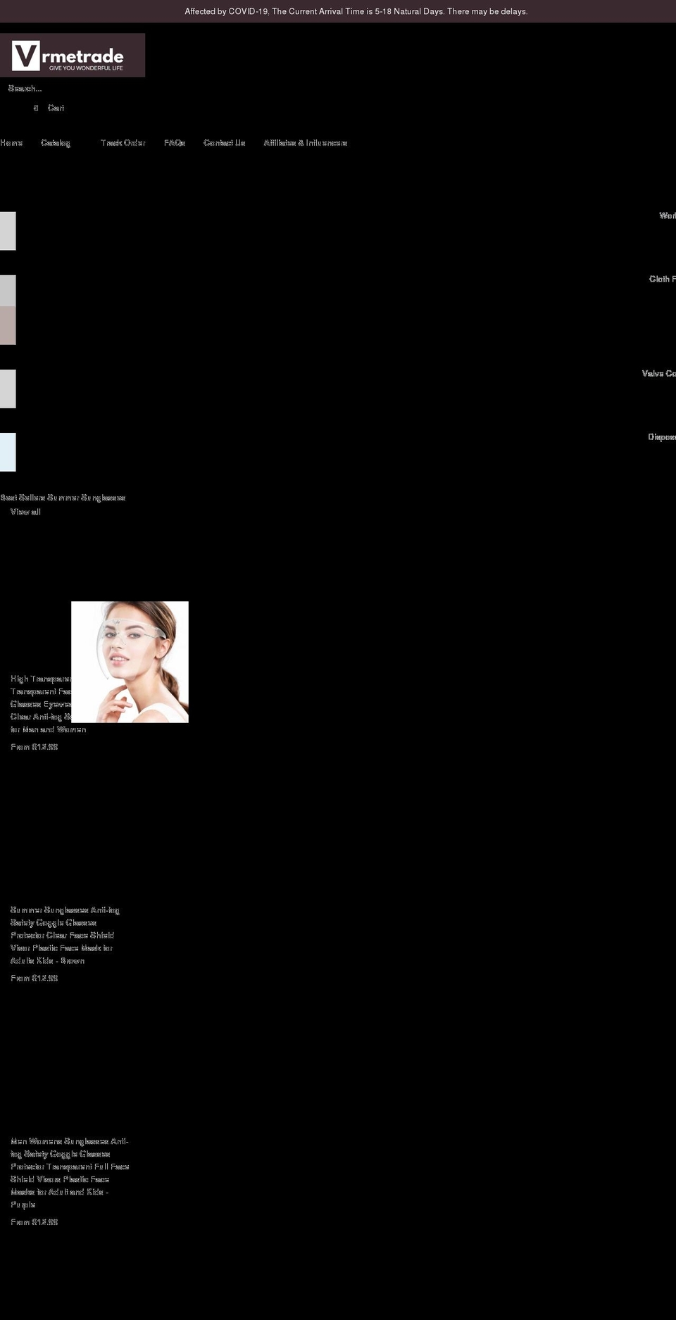 vrmetrade.com shopify website screenshot