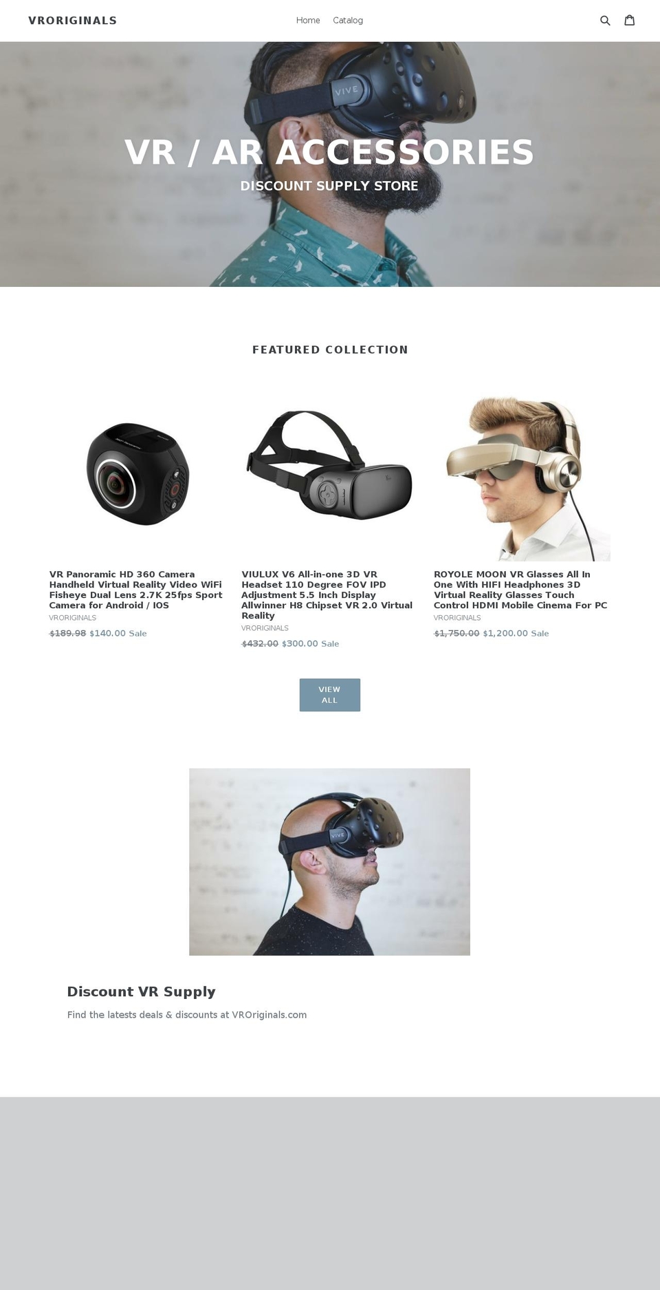 vroriginals.com shopify website screenshot