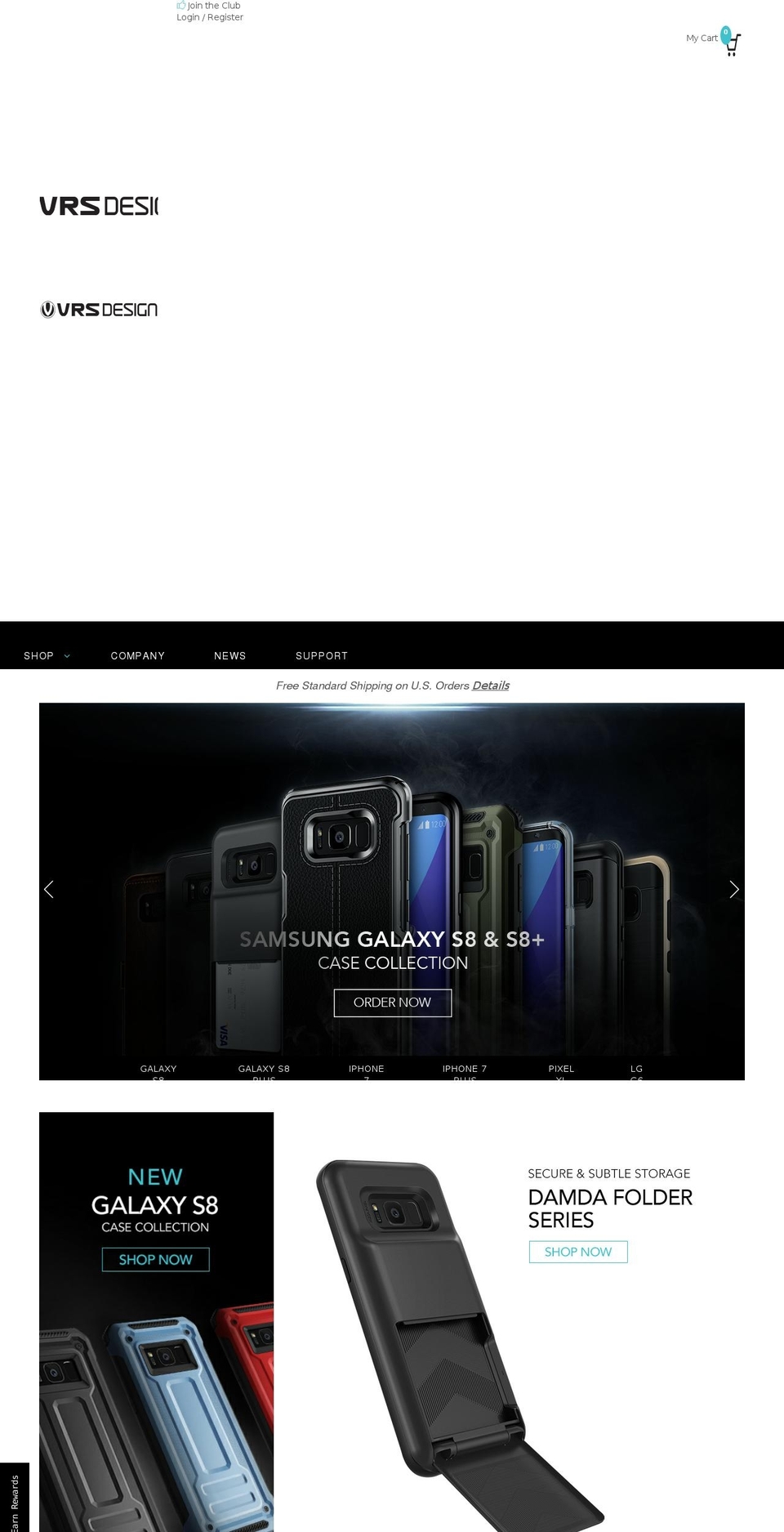 vrsdesign.com shopify website screenshot