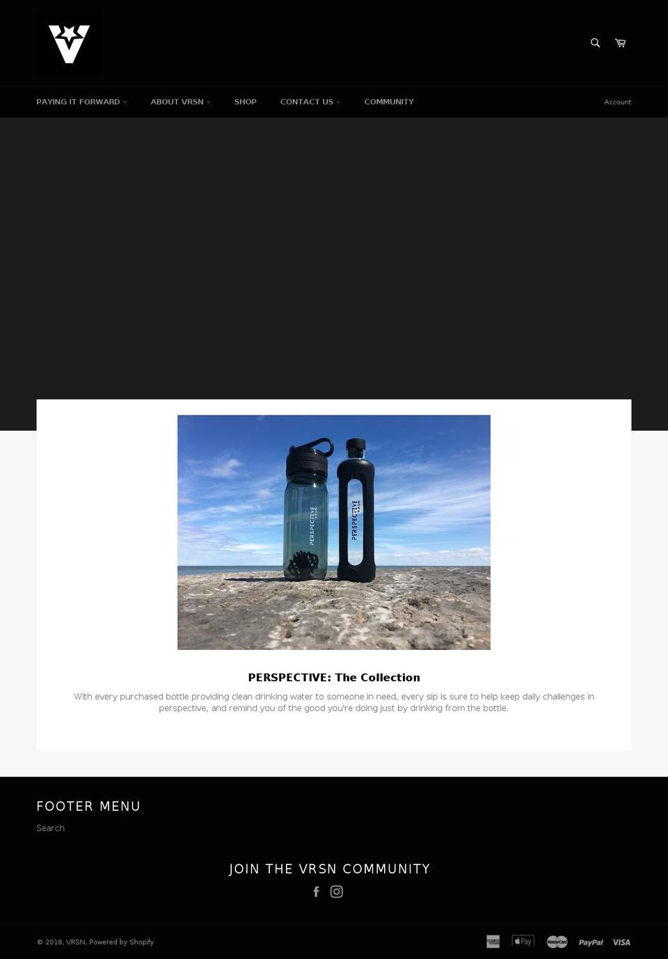 vrsnco.com shopify website screenshot