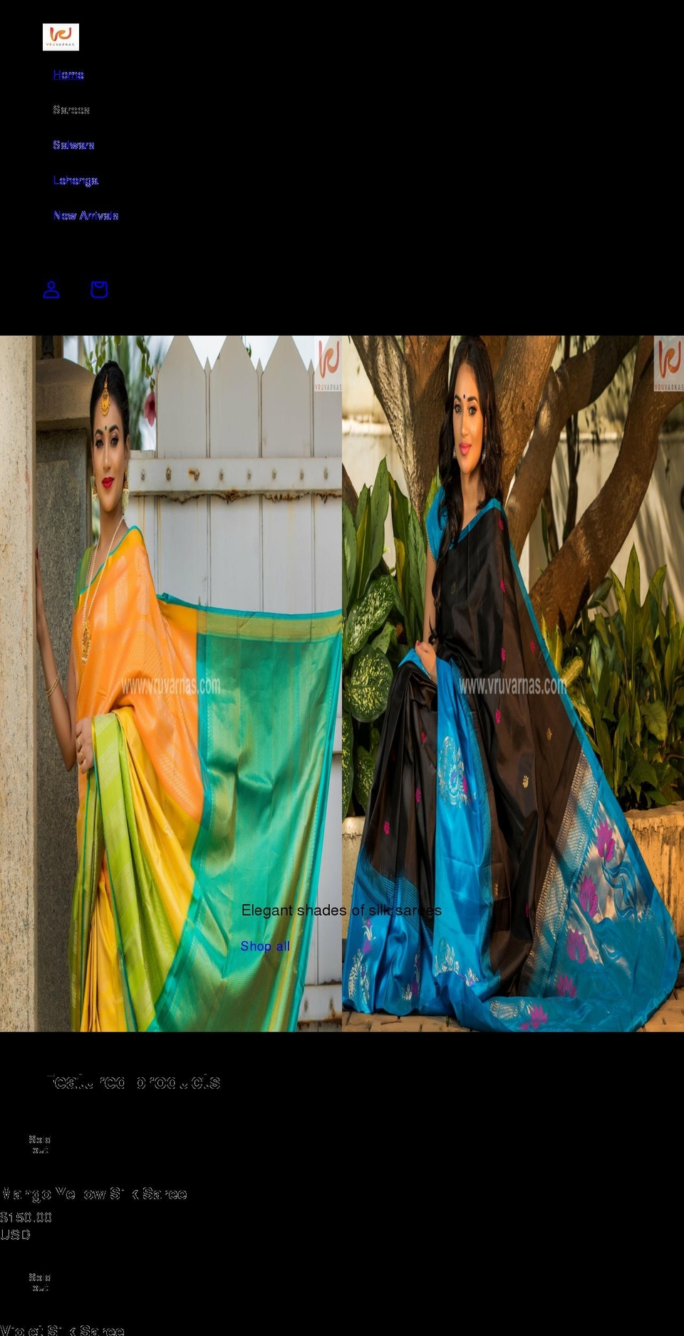 vruvarnas.com — Shopify storefront screenshot