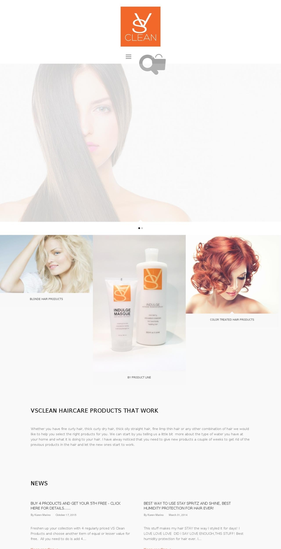 vsclean.com shopify website screenshot