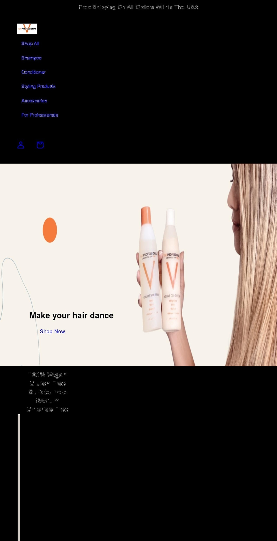 vskiprofessional.com shopify website screenshot