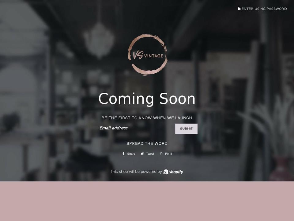 vsvintage.com shopify website screenshot