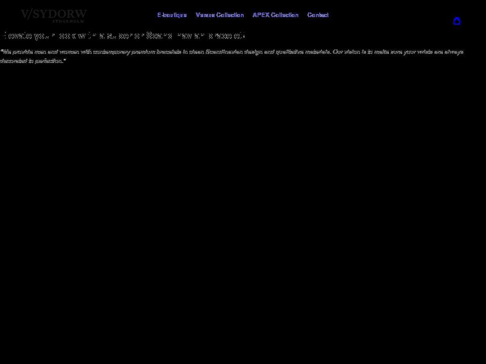 vsydorw.com shopify website screenshot