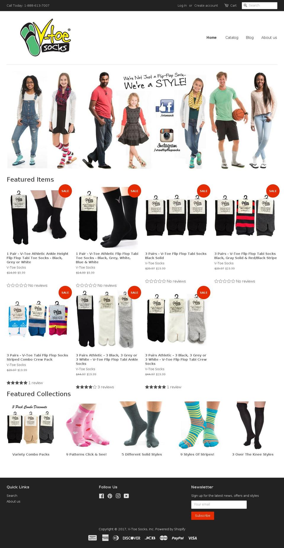 vtoesocks.com shopify website screenshot