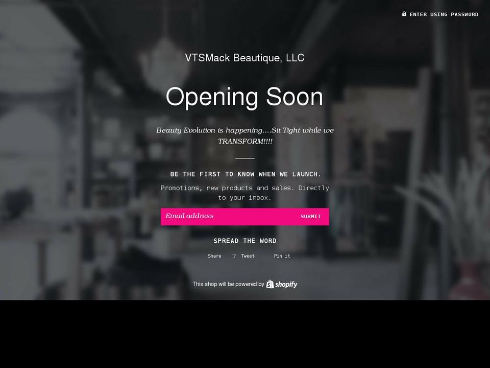 vtsmbeautique.com shopify website screenshot