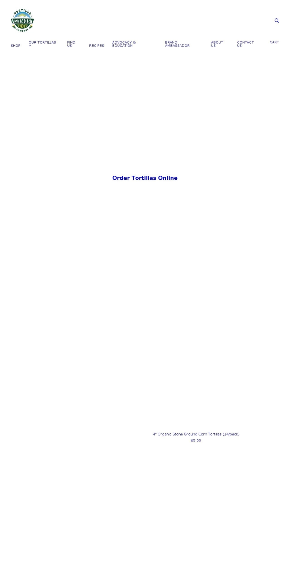 vttortillaco.com shopify website screenshot
