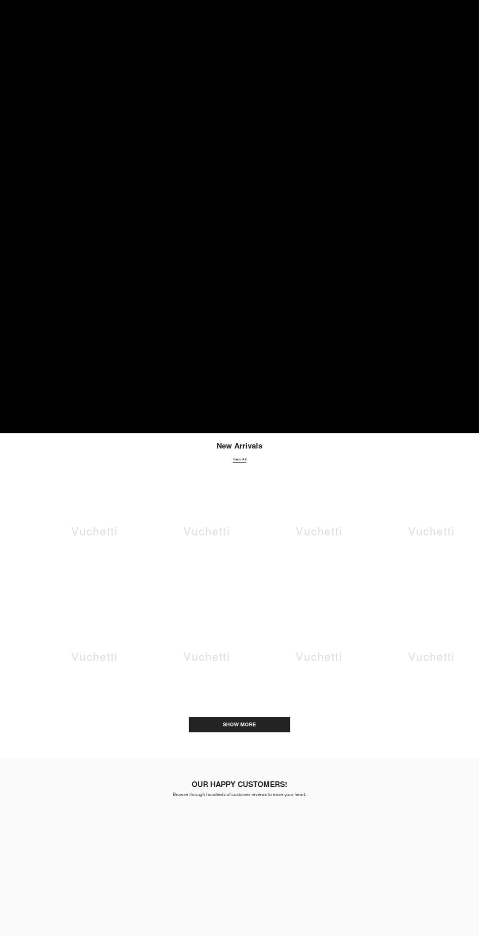 vuchetti.com shopify website screenshot