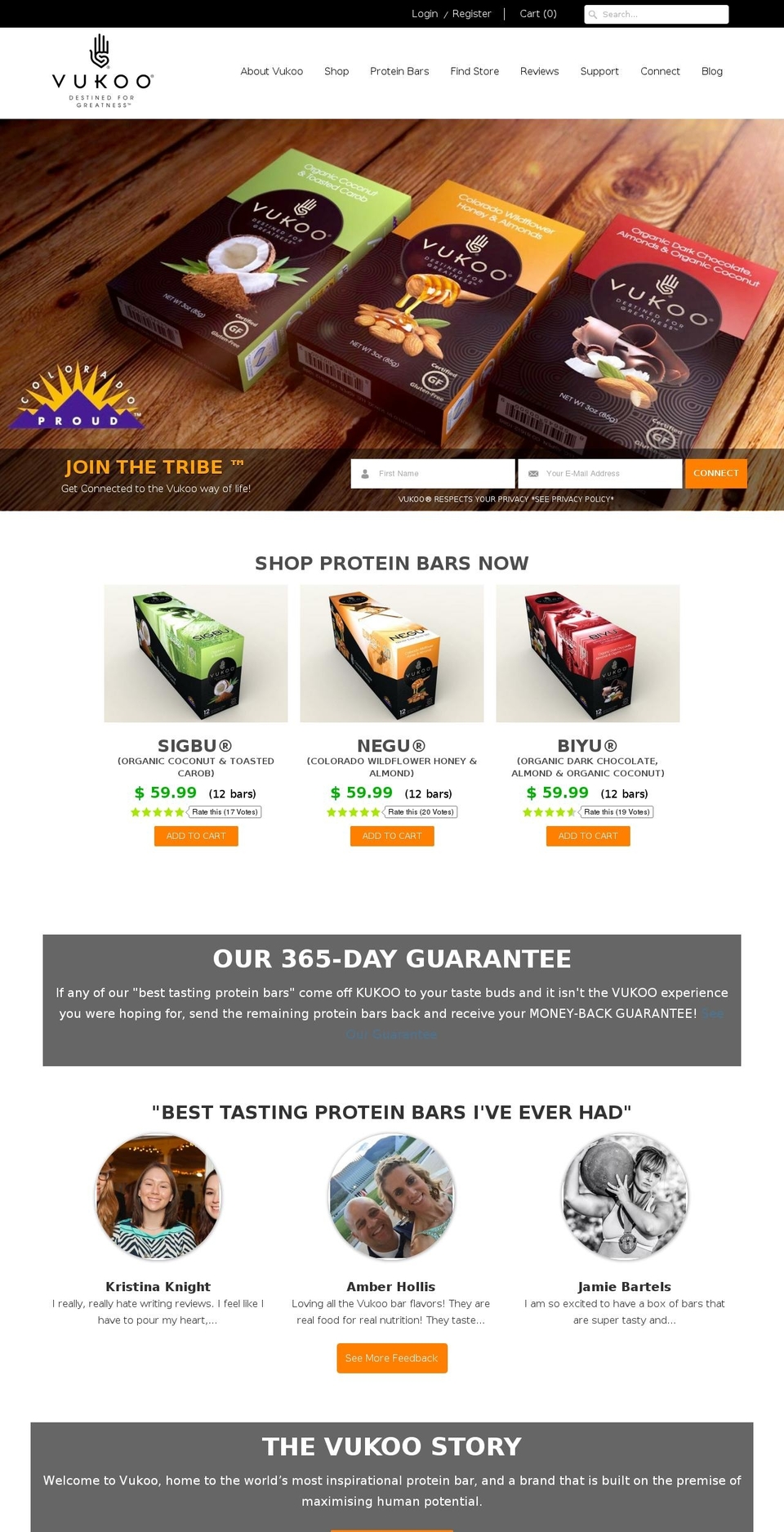 vukoobar.us shopify website screenshot