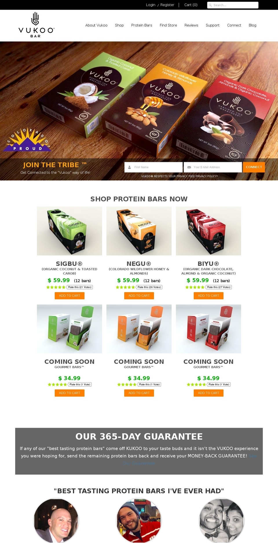 vukoonutrition.us shopify website screenshot