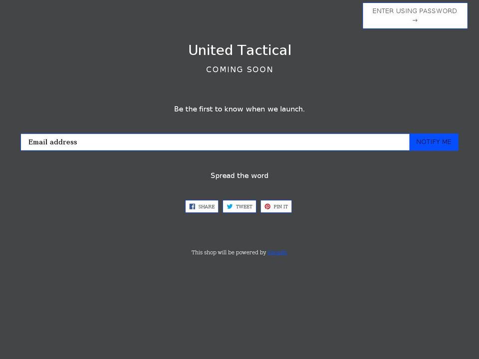 vulcanarmory.com — Shopify storefront screenshot