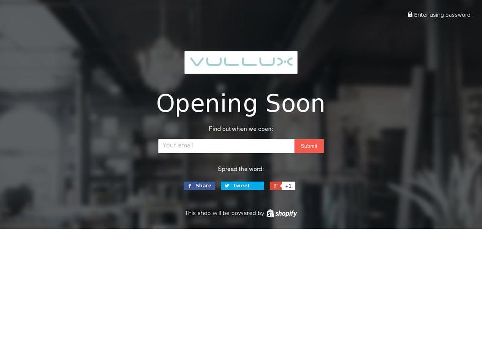 vullux.com shopify website screenshot