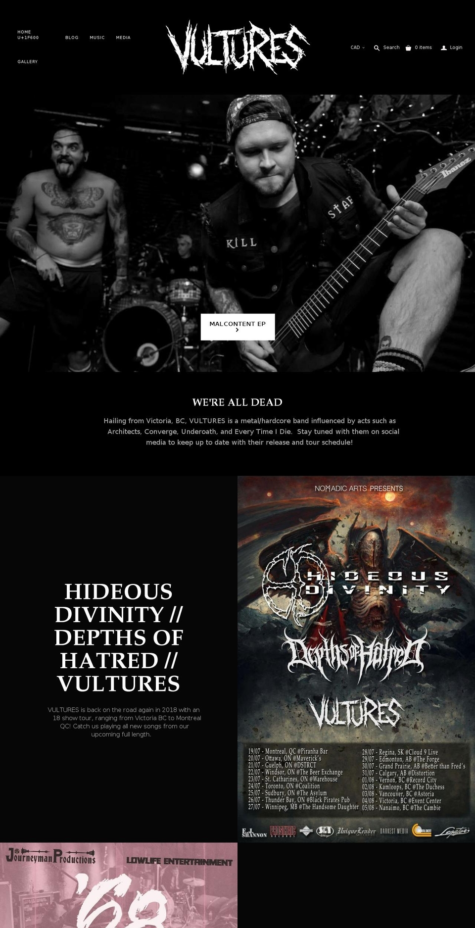 vulturesofficial.com shopify website screenshot