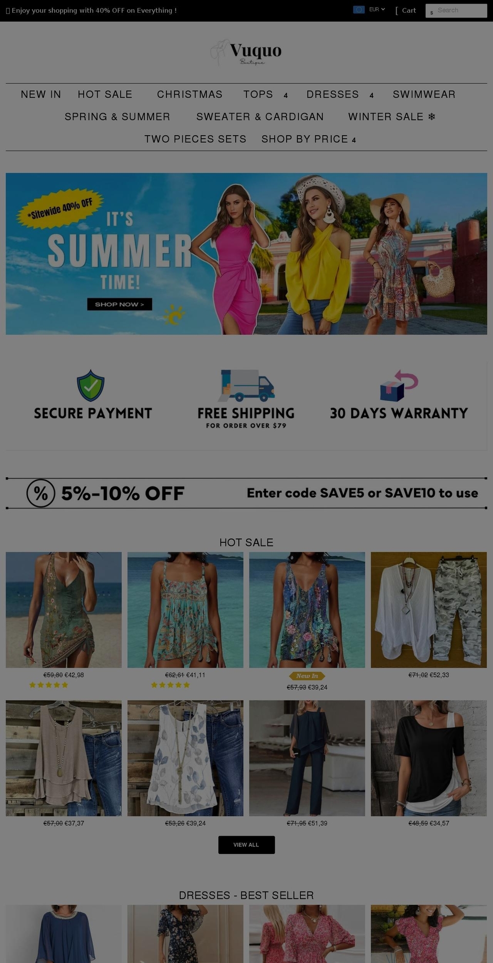 ss Shopify theme site example vuquo.com