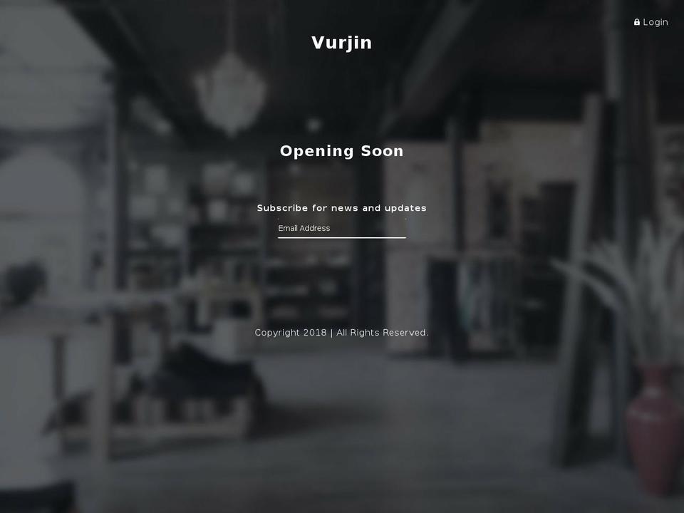 vurjin.com shopify website screenshot