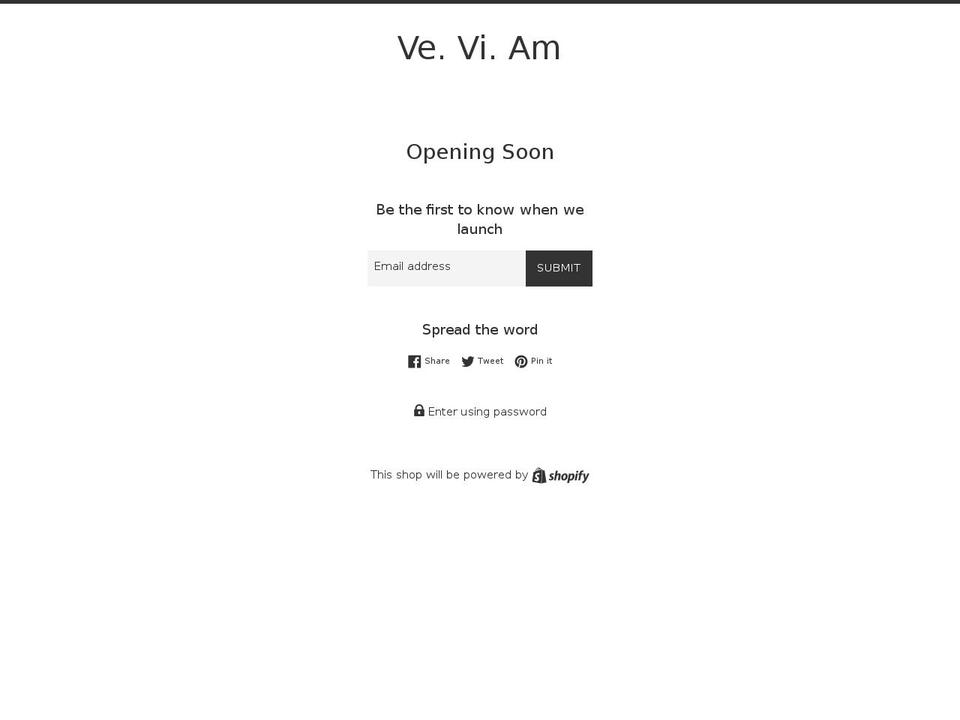 vv-am.com — Shopify storefront screenshot