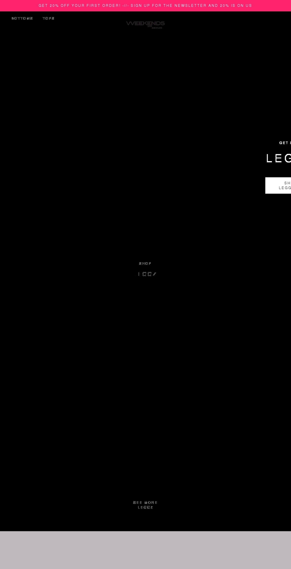 vveekends.com shopify website screenshot