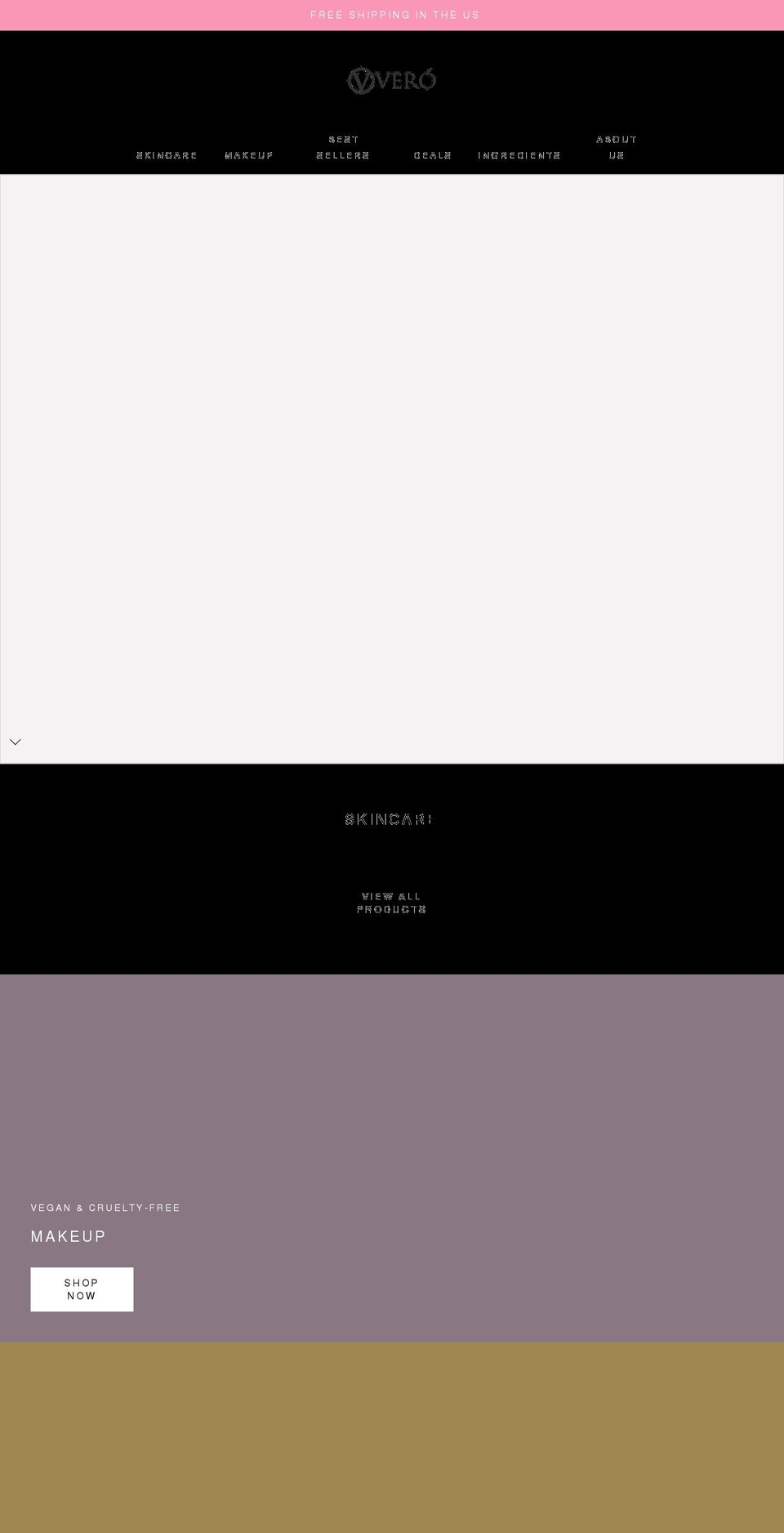 vvero.com shopify website screenshot