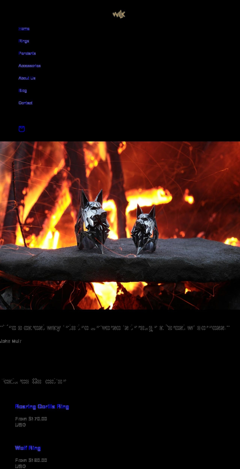 vvilk.com shopify website screenshot