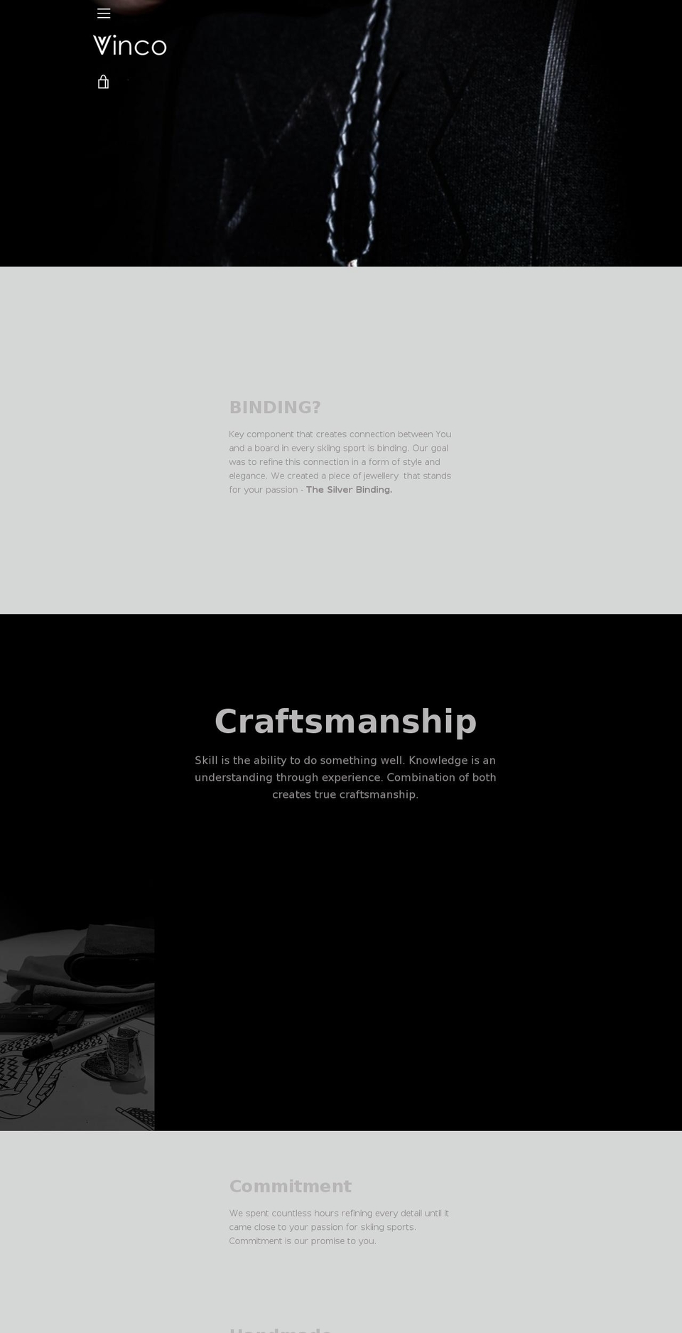 vvinco.com — Shopify storefront screenshot