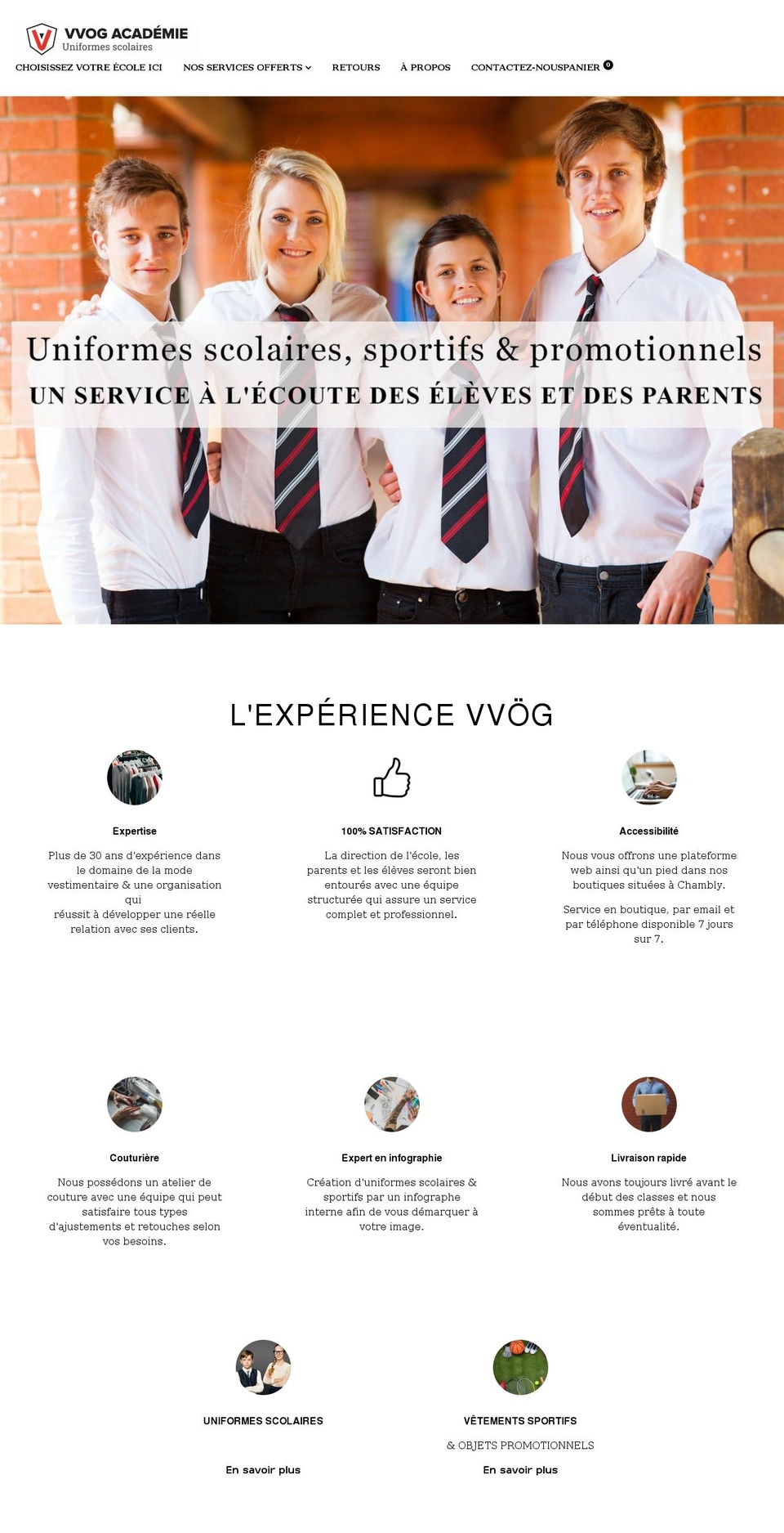 vvogacademie.com shopify website screenshot