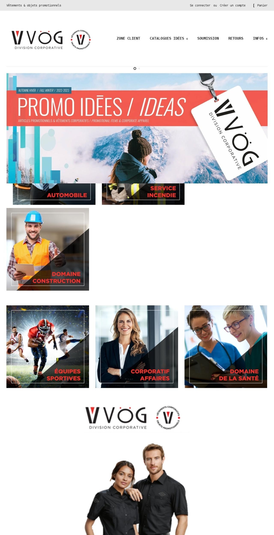 vvogcorpo.ca shopify website screenshot