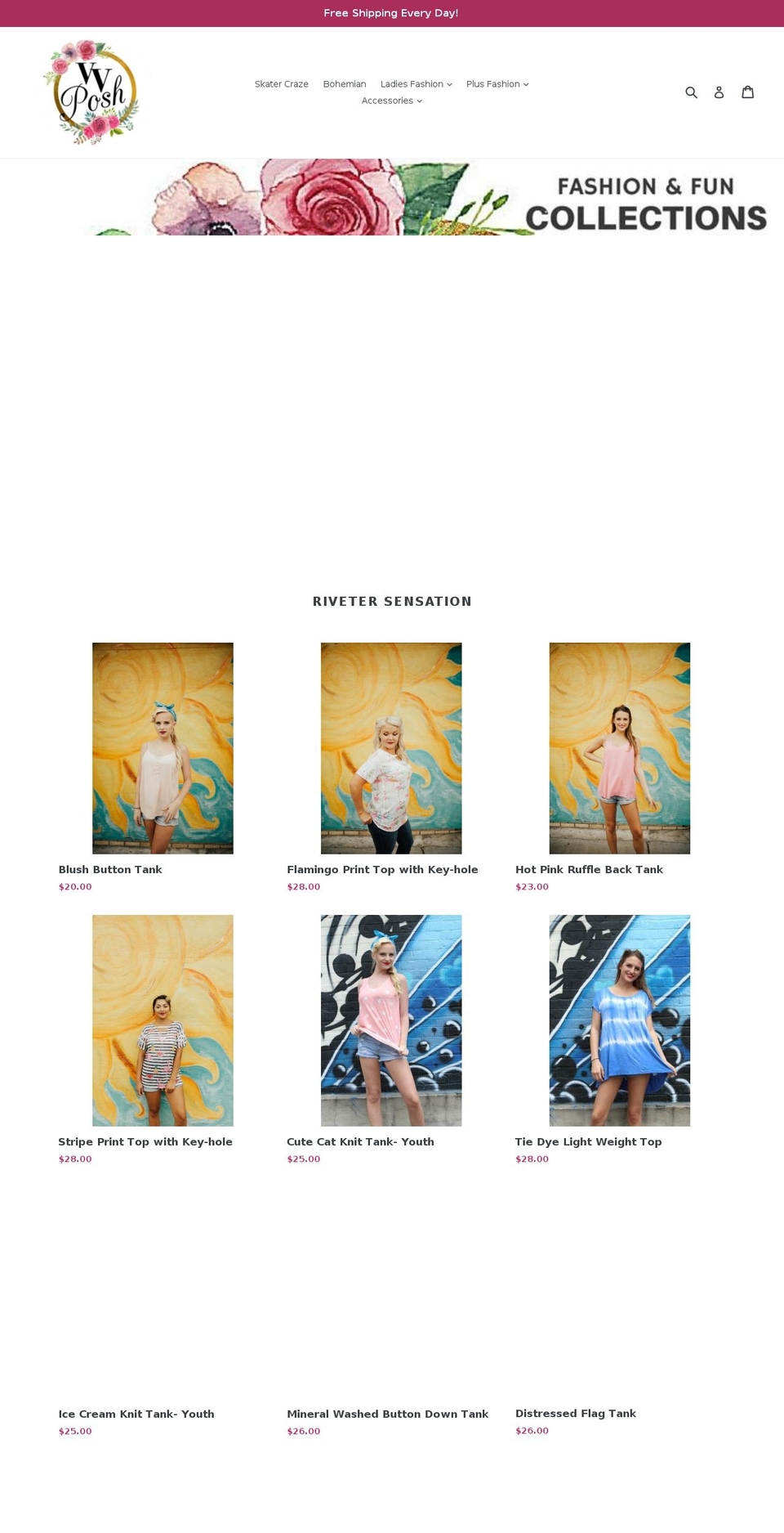 vvposh.com — Shopify storefront screenshot