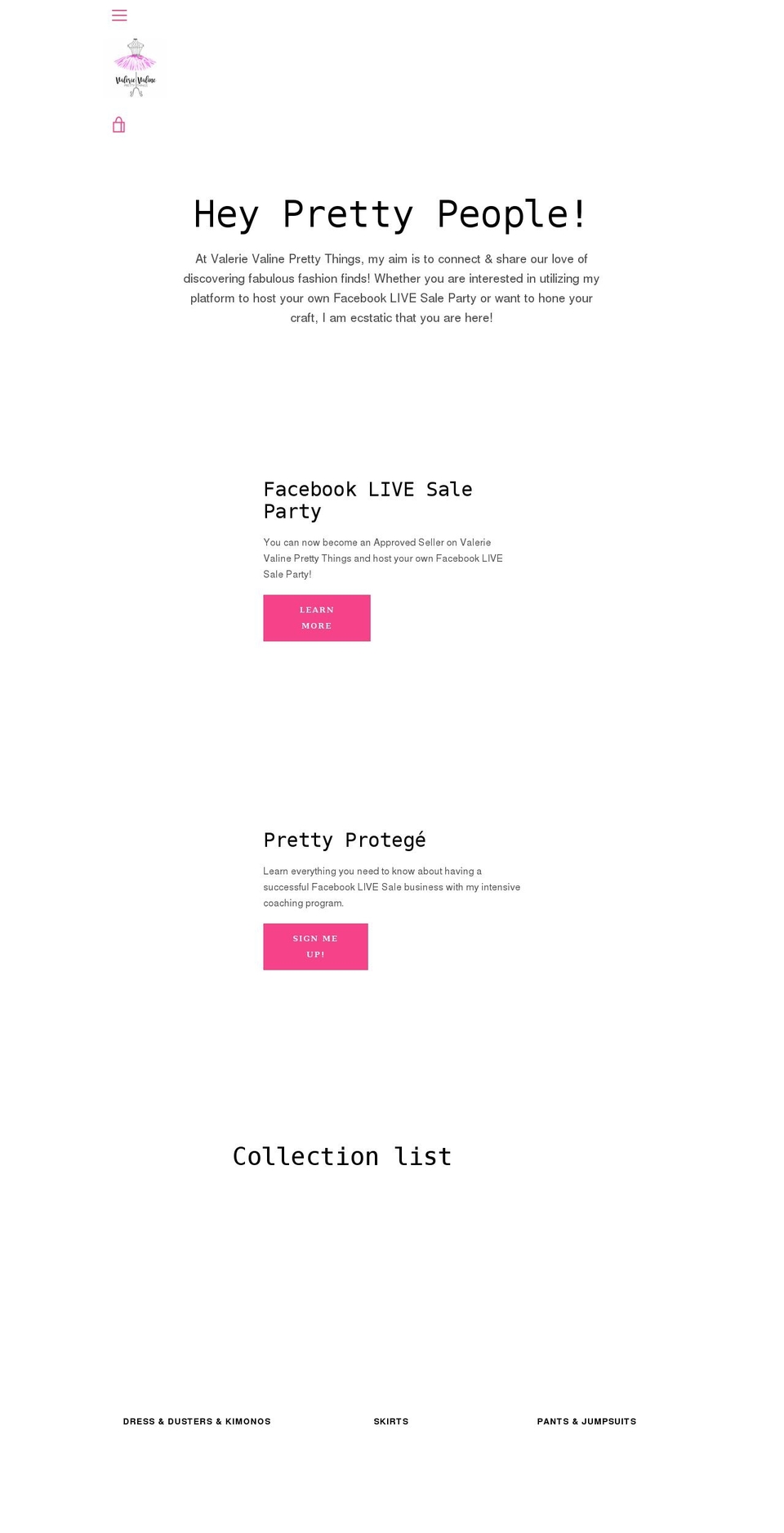 vvprettythings.shop shopify website screenshot