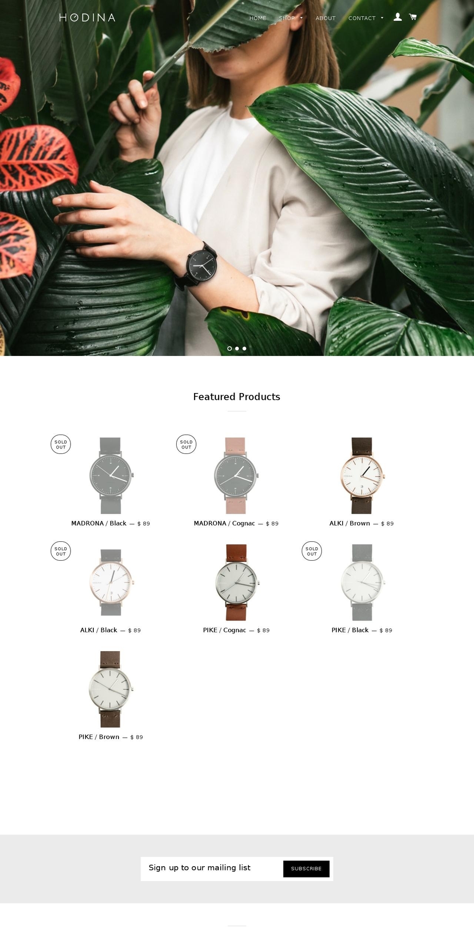 vwatchco.com shopify website screenshot