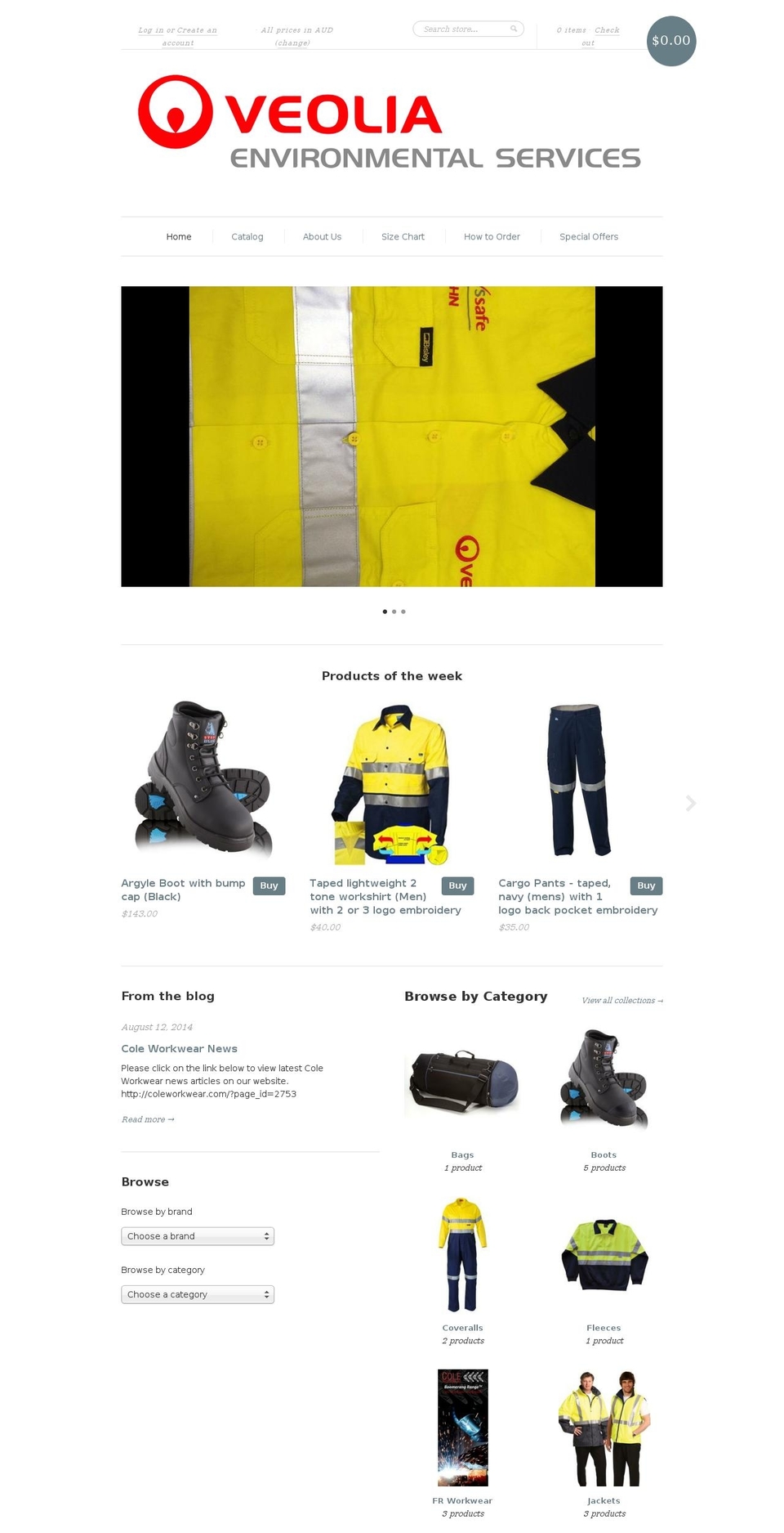 vworkwear.com shopify website screenshot