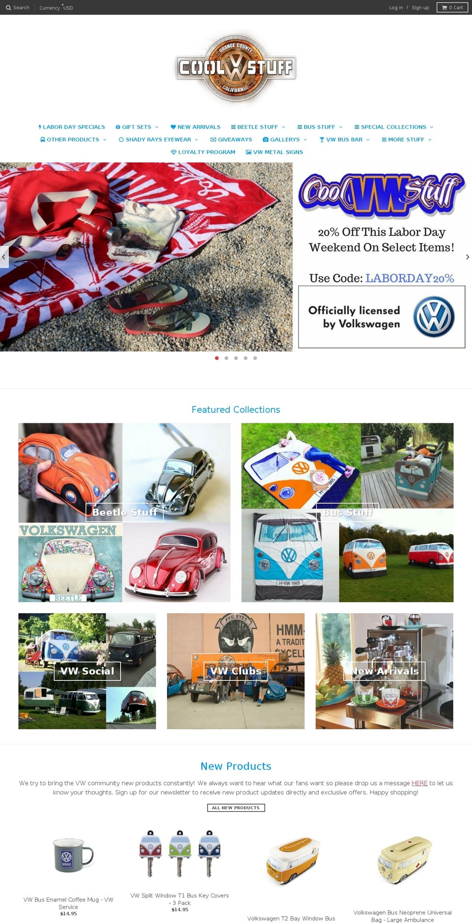 vwsocial.com — Shopify storefront screenshot