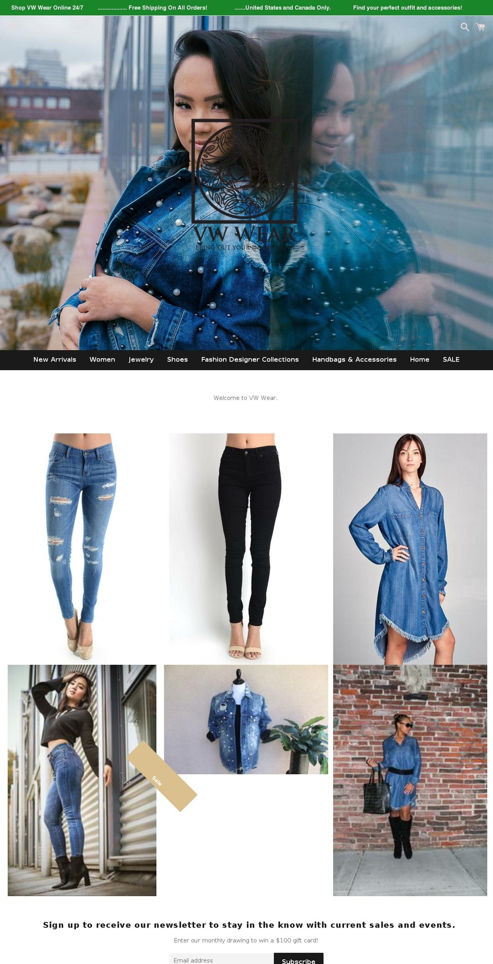 vwwear.net shopify website screenshot